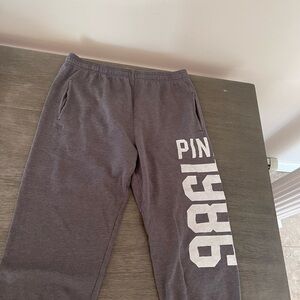 PINK Gray Sweatpants